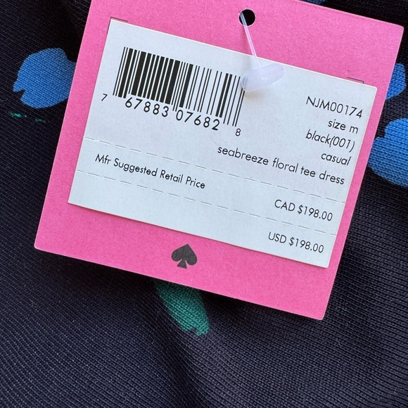 Kate Spade NWT Seabreeze Floral Tee Dress Size Medium - Picture 3 of 5
